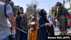 دادخواهی و اعتراض زنان در افغانستان.