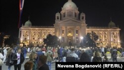 Protest protiv uvođenja COVID propusnica u Beogradu, 21. oktobar 2021.