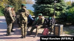 Діти у військовій формі. Керч, окупований Крим, Україна, 19 жовтня 2021 року