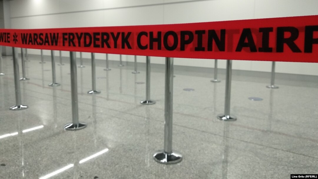 Міжнародны аэрапорт імя Фрыдэрыка Шапэна ў Варшаве, кастрычнік 2021 г.