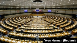 Az Európai Parlament brüsszeli ülésterme