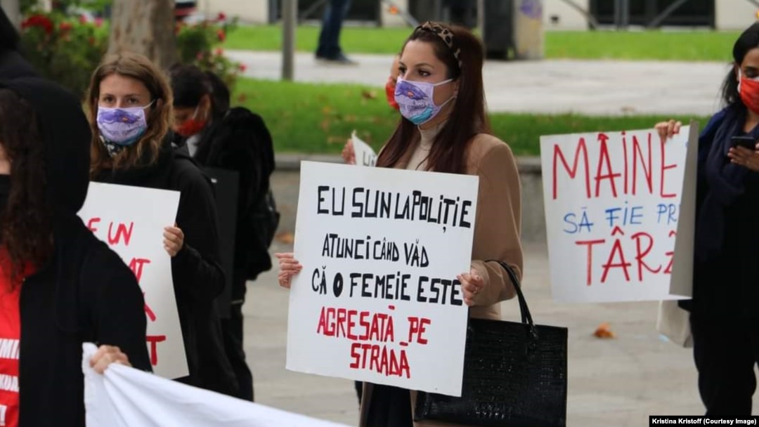 A 6-a ediție a marșului „Împreună pentru siguranța femeilor!”, care a avut loc la București pe 25 octombrie 2020.