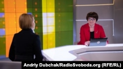 Ведуча програми «Суботнє інтерв’ю» Інна Кузнецова з Ланою Зеркаль