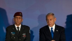 بنیامین نتانیاهو، نخست وزیر و ژنرال هرتسی هالوی، فرمانده ارتش اسرائیل