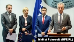 Rasim Ljajić, Dragica Nikolić, Ljupčo Nikolovski (ministar poljoprivrede Makedonije) i Mirko Šarović