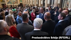 Prijem kod predsjednika Srbije Aleksandra Vučića povodom Dana srpskog jedinstva