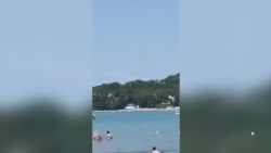 Дрон упал на пляже в Геленджике