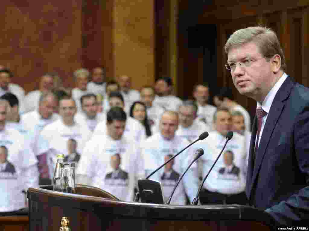 Srbija - Evropski komesar za proširenje Stefan Fule, posjetio je Beograd, 29.03.2011. Foto: RSE / Vesna Anđić