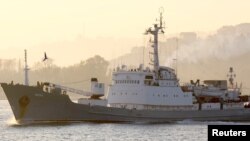 Архивска фотографија: Рускиот воен разузнавачки брод Лиман