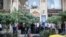 People line up at Tehran's Forex market after the announcement of new foreign exchange policies, 07Aug2018