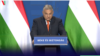 Orbán Viktor miniszterelnök nemzetközi sajtótájékoztatón Budapesten 2022. április 6-án
