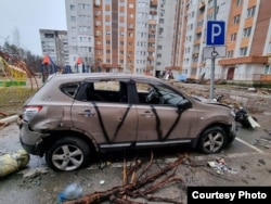 Автомобиль семьи, которая осталась в Буче