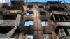 UKRAINE RUSSIA CONFLICT -- A destroyed in a shelling private building after shelling in Kharkiv, Ukraine, 10 April 2022.The city of Kharkiv, 