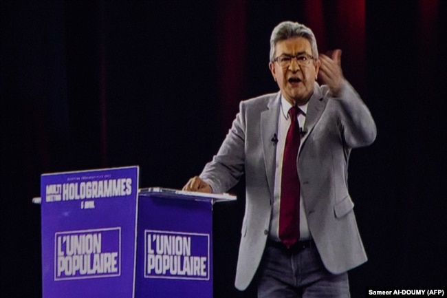 Jean-Luc Mélenchon, kandidati i krahut të majtë.