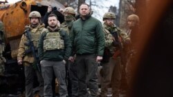 Владимир Зеленский Буча шаарында.