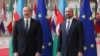 Ադրբեջանի նախագահ Իլհամ Ալիևը և Եվրոպական խորհրդի նախագահ Շառլ Միշելը, Բրյուսել, 6-ը ապրիլի, 2022թ
