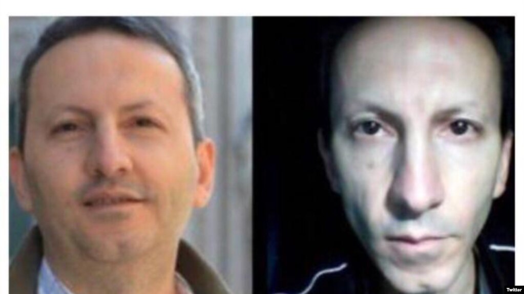  عکس‌های احمدرضا جلالی، پژوهشگر دوتابعیتی زندانی در ایران، پیش (چپ) و پس از زندانی شدن 