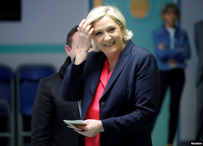 Kandidatja e ekstremit të djathtë, Marine Le Pen.