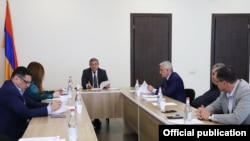 Armenia - A meeting of the Supreme Judicial Council, 4Apr2022