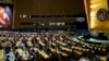 U.S. - Ukraine's UN Ambassador Sergiy Kyslytsya speaks during a UN General Assembly vote on a draft resolution seeking to suspend Russia from the UN Human Rights Council in New York City on April 7, 2022.