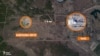 Супутниковий знімок, що показує розташування військового табору