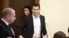 Кирил Петков и Лена Бориславова по време на заседанието на кабинета, 6 април 2022 г.