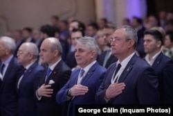 Congresul PNL din 2021, atunci când Nicolae Ciucă, Lucian Bode, Rares Bogdan, Emil Boc erau în tabăra celor care l-au dat jos pe Florin Cîțu din fruntea partidului.