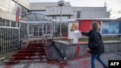  Протест пред съветското посолство в Прага на 26 март 2022 година 