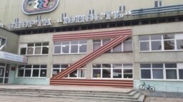 The building of the Yunost sports center in the middle of Kaliningrad was adorned by a two-story-high Z in the black-and-orange stripes of the St. George ribbon, a symbol that President Vladimir Putin’s government has promoted heavily in connection with the commemorations of the Soviet contributions to victory in World War II.