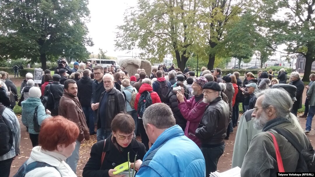 Акция памяти Анны Политковской в Петербурге