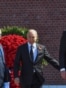 RUSSIA -- Russian President Vladimir Putin, Serbian President Aleksandar Vucic and Israeli Prime Minister Benjamin Netanyahu take part in a wreath laying ceremony marking the 73rd anniversary of the Soviet Union's victory over Nazi Germany during World Wa