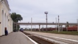 Trenul Chişinău-Odesa intră în Gara Tiraspol