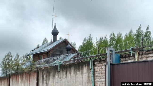 Часовня на территории психиатрической больницы в Богданове под Псковом