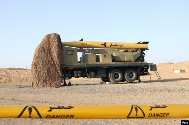 موشک بالستیک کوتاه‌برد ذوالفقار نیروی هوافضای سپاه پاسداران انقلاب اسلامی