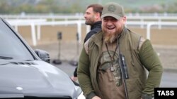 Ramzan Kadirov, predsjednik Čečenske Republike, uoči otvaranja trkaće staze Said-Husein Zakajev Grozni, oktobar 2021. 