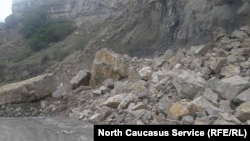 Камнепад в Дагестане, иллюстративное фото