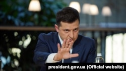 Президент Володимир Зеленській під час пресмарафону 26 листопада 2021 року