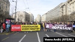 Sa protesta u Beogradu traže čist vazduh