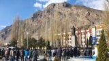 Бадахшан облусунун Хорог шаарындагы нааразылык акциясы. Тажикстан. 25-ноябрь, 2021-жыл. 