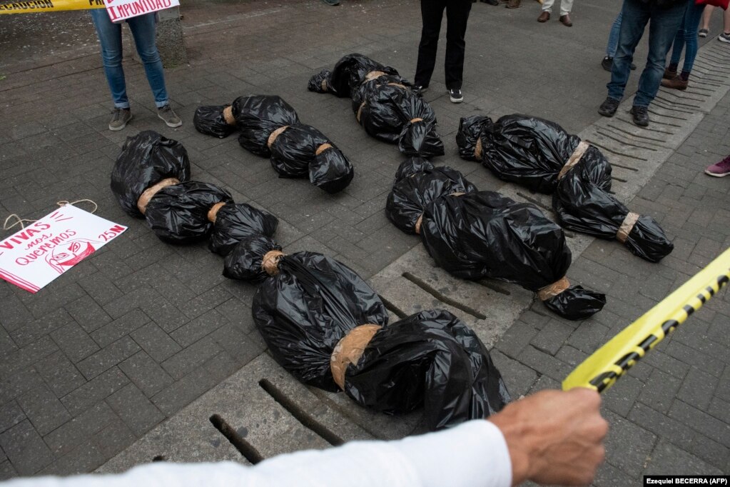 Disa gra duke demonstruar gjatë një proteste, në San Hoze, Kosta Rikë.