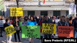 Sa protesta studenata, Cetinje (24. novembar 2021.)