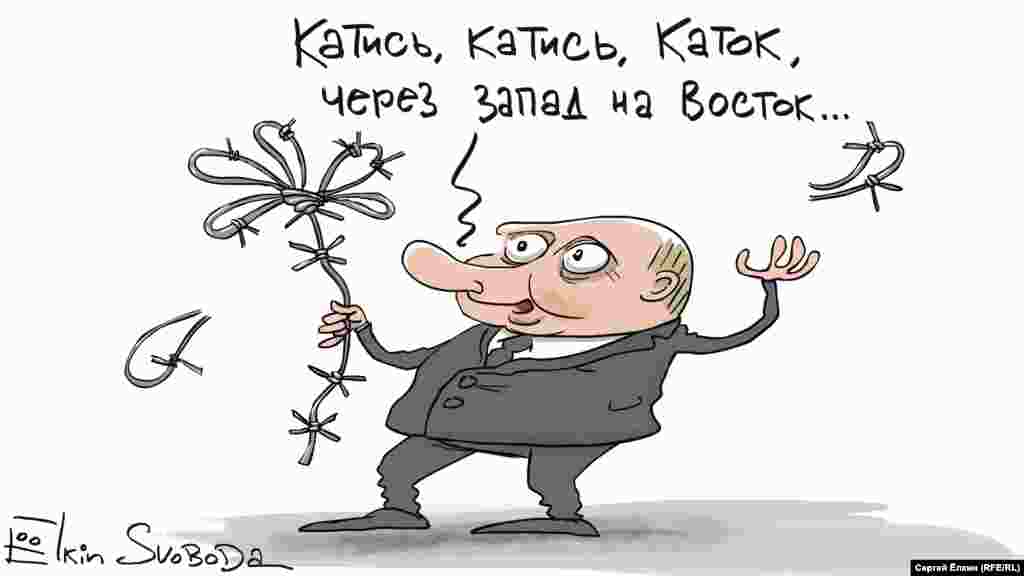 Президент Росії Володимир Путін і товариство &laquo;Меморіал&raquo; очима російського художника Сергія Йолкіна. НА ЦЮ Ж ТЕМУ