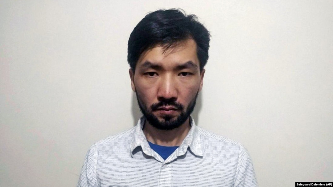 A photo of Yidiresi Aishan taken following his July arrest in Morocco due to an Interpol red notice.