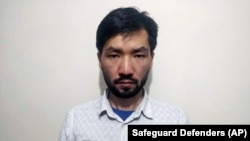 A photo of Yidiresi Aishan taken following his July arrest in Morocco due to an Interpol red notice.