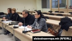 Бојан Јовановски - Боки 13 и Катица Јанева во судница за случајот „Рекет“, 6 февруари 2020 година