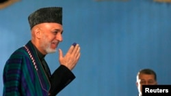 Авганистанскиот претседател во заминување Хамид Карзаи 