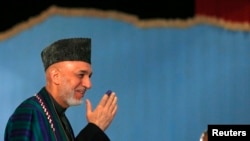 Prezident Hamid Karzaý, Kabul, 5-nji aprel, 2014.