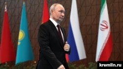 Kazakhstan - Russian President Vladimir Putin attends a Eurasian Economic Union summit in Astana, May 29, 2026.