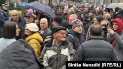 Protest ispred NSRS u Banjaluci, 10.12.2024.