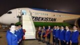 Boeing 787−8 Dreamliner узбекской авиакомпании. На самолётах этой модели совершаются рейсы из Ташкента в Нью-Йорк